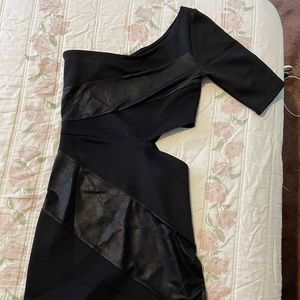 Lovely day one sleeve cutout dress size small